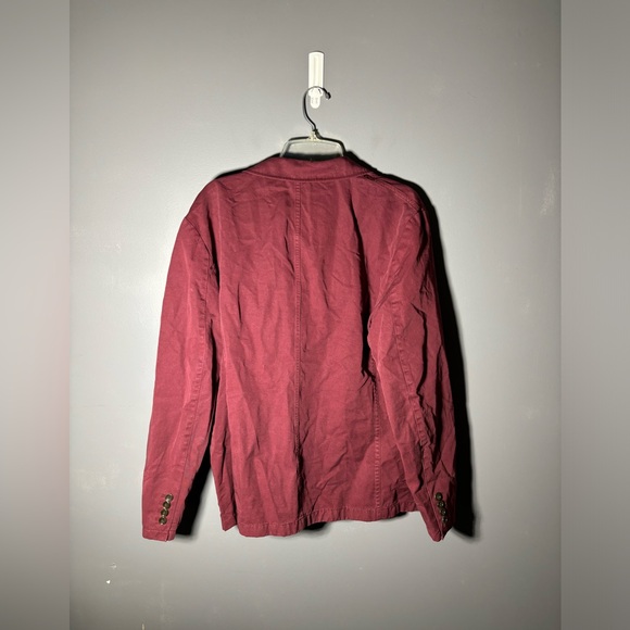 J.Crew Garment-dyed Cotton Linen Blend Chino Suit Jacket Size 42R - Picture 3 of 6